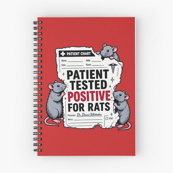 Item preview, Patient Tested Positive For Rats designed and sold by Skeleton Crew Stickers.