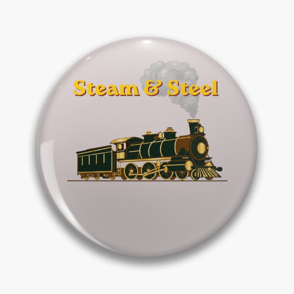 Item preview, Steam & Steel Vintage Train | Minimalist Retro Locomotive  designed and sold by Aquarius-club.