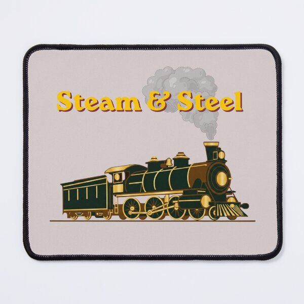 Item preview, Steam & Steel Vintage Train | Minimalist Retro Locomotive designed and sold by Aquarius-club.