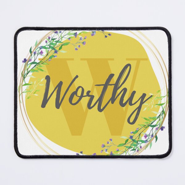 Item preview, Letter W Worthy Minimalist Botanical Alphabet Modern Sanctuary designed and sold by lifeblessbeyond.