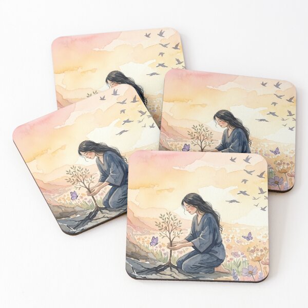 Item preview, Planting Hope Watercolor Art Therapy Healing Growth designed and sold by LoliDesignShop.