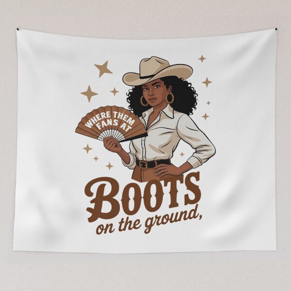 Item preview, Boots On The Ground Juneteenth Cowgirl Where Them Fans At  designed and sold by papertaless.