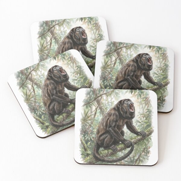 Item preview, Howler Monkey Alouatta Vocalization Arboreal designed and sold by RubisLeaf.