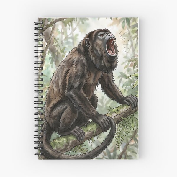 Item preview, Howler Monkey Alouatta Vocalization Arboreal designed and sold by RubisLeaf.
