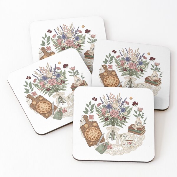 Item preview, Cozy Cottagecore Floral Baking Scene designed and sold by SholoStudio.