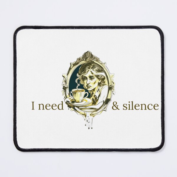Item preview, I Need Coffee and Silence Quote designed and sold by aax31.