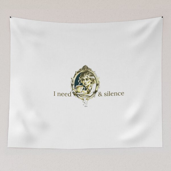 Item preview, I Need Coffee and Silence Quote designed and sold by aax31.
