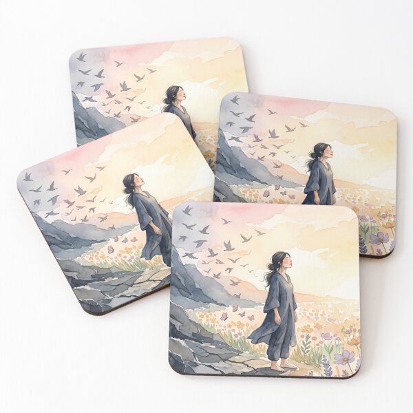 Item preview, Letting Go Dark To Light Watercolor Art Therapy designed and sold by LoliDesignShop.