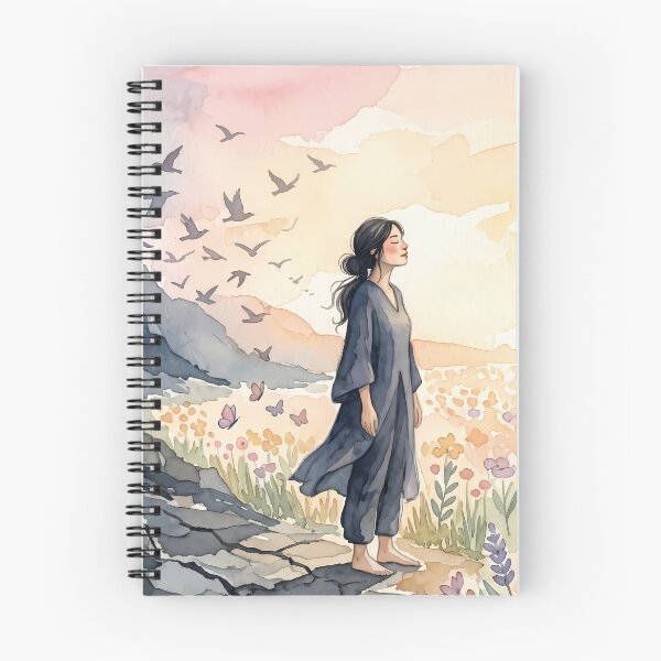 Item preview, Letting Go Dark To Light Watercolor Art Therapy designed and sold by LoliDesignShop.