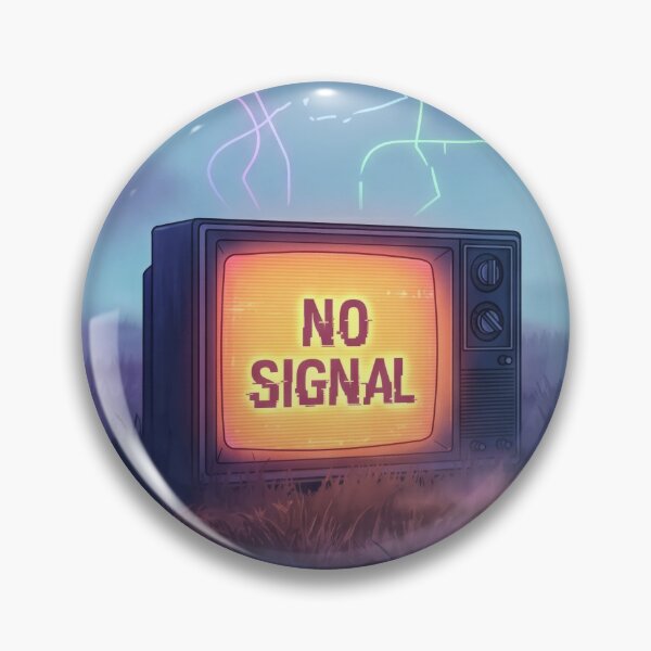 Item preview, Retro TV with No Signal in Foggy Field designed and sold by AnnArtshock.