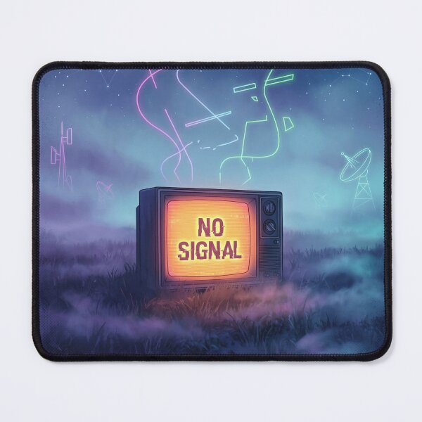 Item preview, Retro TV with No Signal in Foggy Field designed and sold by AnnArtshock.