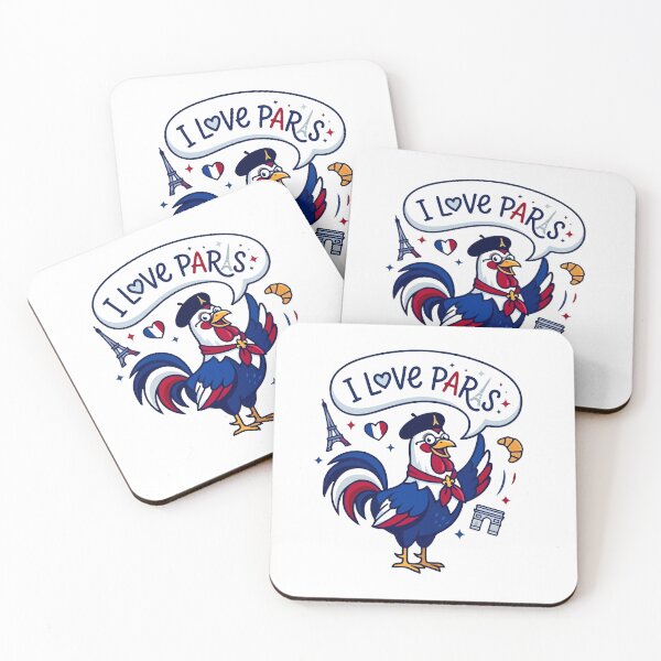 Item preview, I Love Paris Rooster designed and sold by maniacdesignz11.