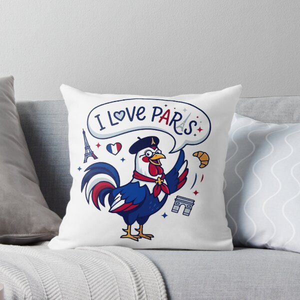 Item preview, I Love Paris Rooster designed and sold by maniacdesignz11.