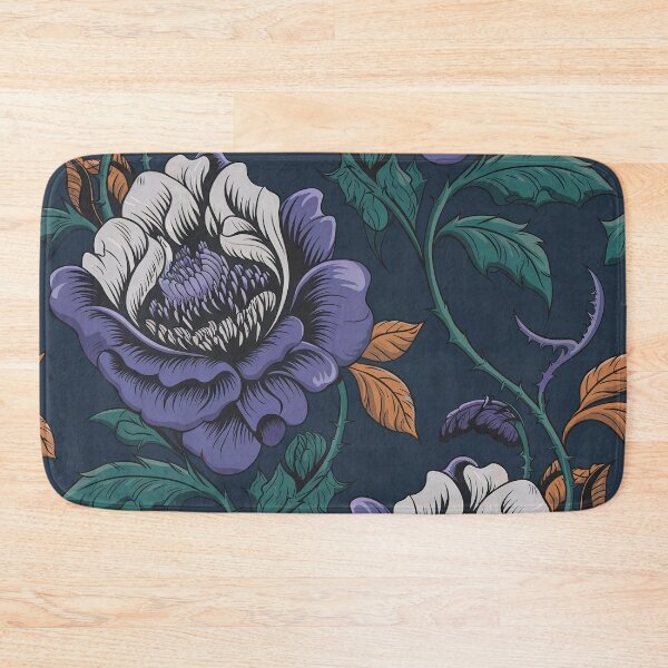 Item preview, Victorian Gothic Floral Pattern – Dark Purple Seamless Vintage Design designed and sold by Tamas Das.