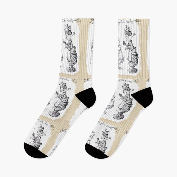Item preview, Alice Through the Looking-Glass - Alice Talking With The Red Queen (ink drawing by ACCI) designed and sold by VanyssaGraphics.