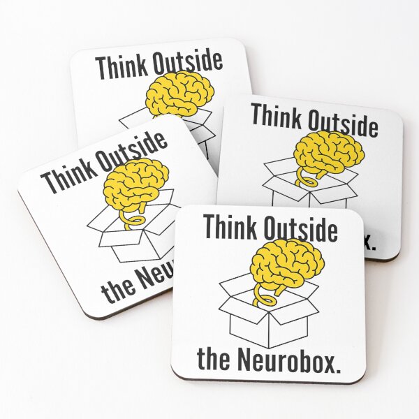 Item preview, Think Outside the Neurobox – Creative Neurodiversity Brain Design designed and sold by Urben Loop.