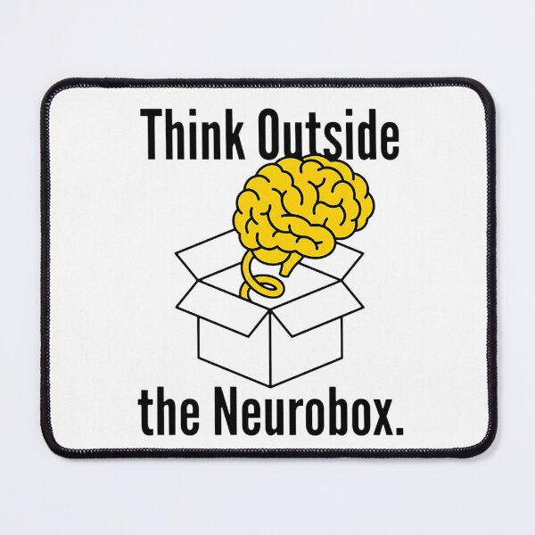 Item preview, Think Outside the Neurobox – Creative Neurodiversity Brain Design designed and sold by Urben Loop.
