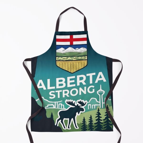 Item preview, Alberta Strong Canada Forever Map Skyline Crest Cute designed and sold by HowToCanadian.
