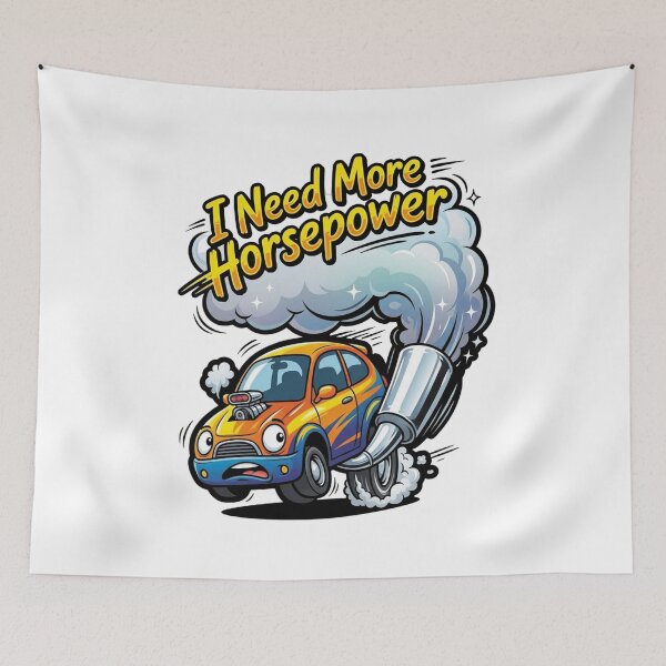 Item preview, I Need More Horsepower Funny Car Racing Graphic Tee designed and sold by MAROM-DesignART.