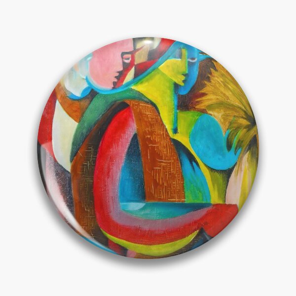 Item preview, Fisherman of the Tropics — Cubist Oil Painting designed and sold by VeenArtsCafe.