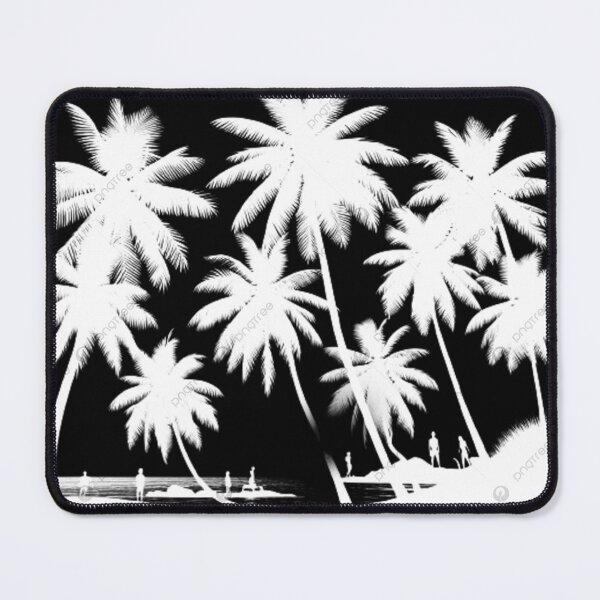 Item preview, Tropical Paradise Palm Trees Silhouette Beach Sunset Palm Tree Scene designed and sold by Ram910.