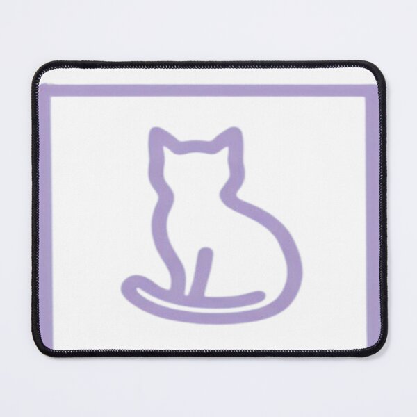 Item preview, Minimalist Cat Line Art Set – Pastel Purple Aesthetic Cute Cat Icons Bundle designed and sold by Velora Design .