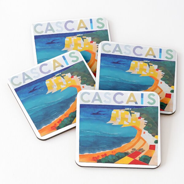 Item preview, Cascais – Collage Travel Art Print | Portugal Coastal Town Poster designed and sold by OzzFrequency.