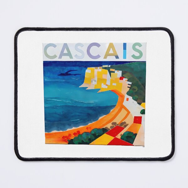 Item preview, Cascais – Collage Travel Art Print | Portugal Coastal Town Poster designed and sold by OzzFrequency.