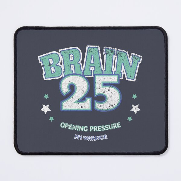 Item preview, IIH Awareness Shirt Brain 25 Opening Pressure IIH Warrior Retro Sport Varsity Design Chronic Illness Humor Spoonie Life Invisible Illness designed and sold by RealLifeMerchies.