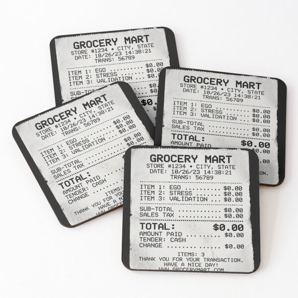 Item preview, Zero Balance | Simulation Theory Receipt & Existential Art designed and sold by OVERRIDESTUDIOS.
