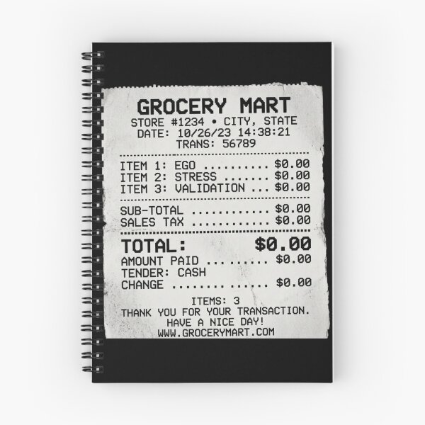Item preview, Zero Balance | Simulation Theory Receipt & Existential Art designed and sold by OVERRIDESTUDIOS.