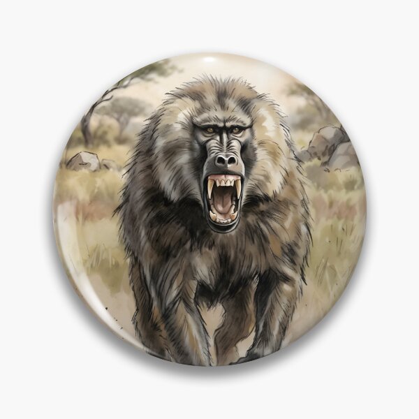Item preview, Chacma Baboon Papio Ursinus Savanna Africa designed and sold by RubisLeaf.