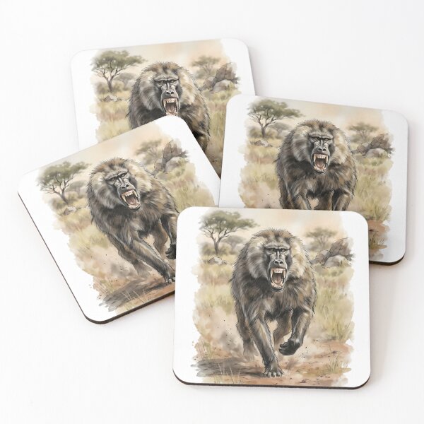 Item preview, Chacma Baboon Papio Ursinus Savanna Africa designed and sold by RubisLeaf.