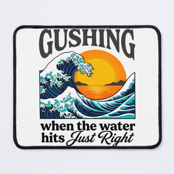 Item preview, Nothing Feels Better Than Gushing - Funny Retro Sunset Wave Pun designed and sold by P2P-paotopao.
