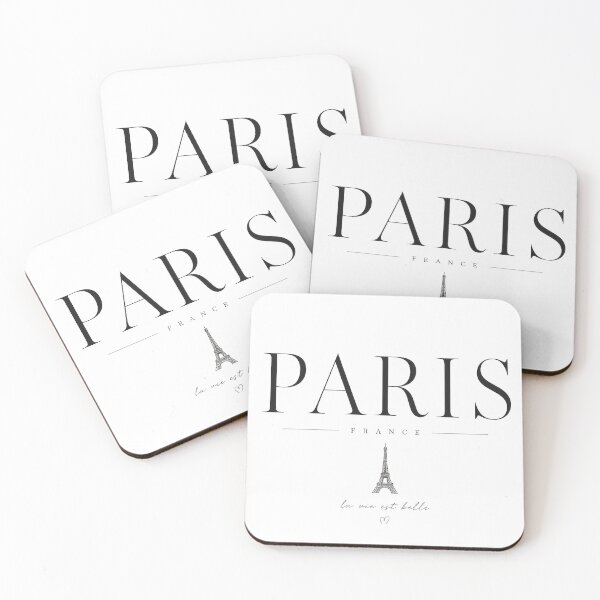 Item preview, Paris France Minimalist Typography | Elegant Parisian Aesthetic | Neutral Luxury Travel Design designed and sold by Kate1art.
