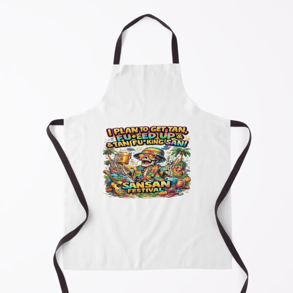 Item preview, Funny Beach Skeleton Party Shirt – “I Plan to Get Tan, Fed Up & Tan Fing Sand” Sansan Festival Vibes Tropical Skull Tee designed and sold by Sushikidsntod.