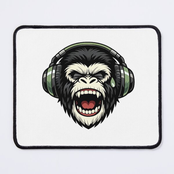 Item preview, Gorilla Wearing Headphones Essential T-Shirt designed and sold by SoftSproutstu.