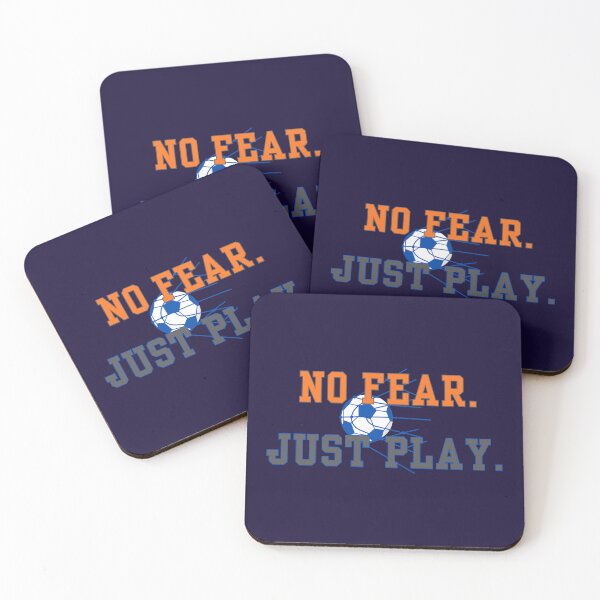 Item preview, Soccer Motivation - No Fear Just Play Minimalist Design designed and sold by LoudVictory.