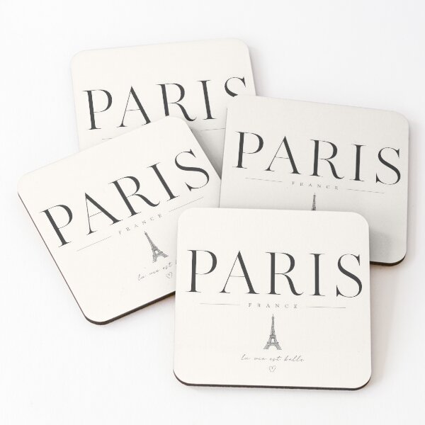 Item preview, Paris France Minimalist Typography | Elegant Parisian Aesthetic | Neutral Luxury Travel Design 2 designed and sold by Kate1art.