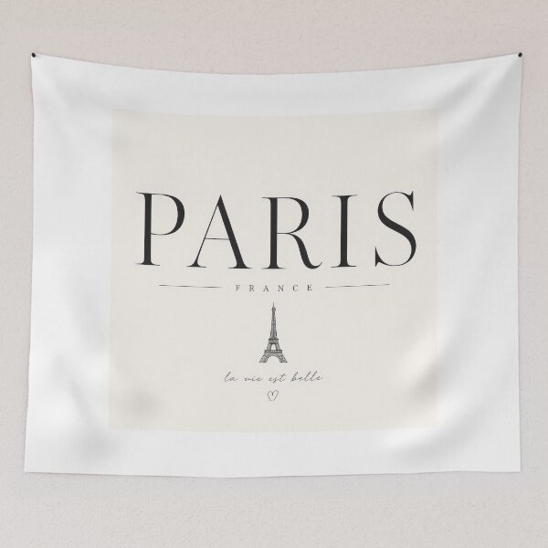 Item preview, Paris France Minimalist Typography | Elegant Parisian Aesthetic | Neutral Luxury Travel Design 2 designed and sold by Kate1art.