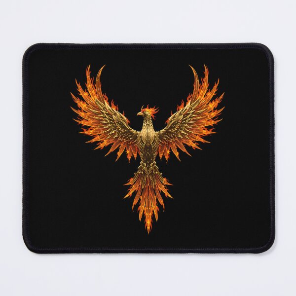 Item preview, Mechanical Golden Phoenix - Cybernetic Rebirth Art designed and sold by UnRealS.