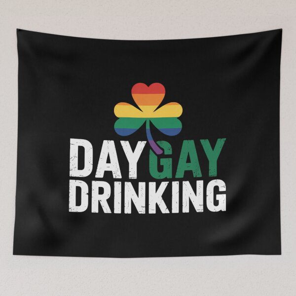 Item preview, Day Drinking LGBT Gay Pride  St. Patrick's Day designed and sold by papertaless.