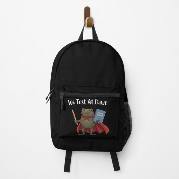 Item preview, We Test At Dawn Funny Frog Test Day - Exam Meme – Cute Student Frog Test Day Design designed and sold by ZyziowskyArt.