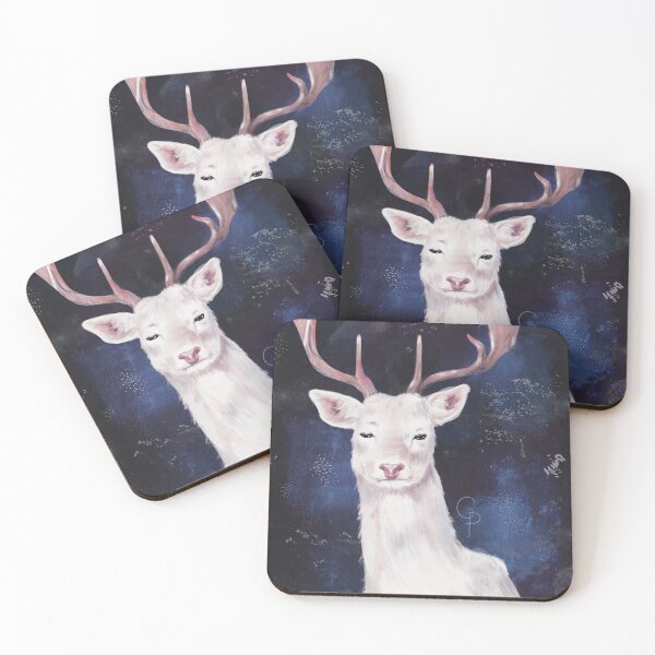 Item preview, Majestic white stag designed and sold by Gemma-Pricot.