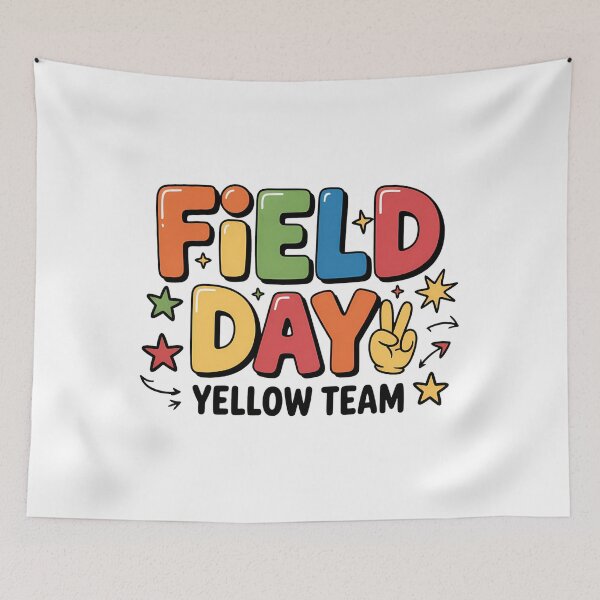 Item preview, Field Day Yellow Team for Teacher Kids Field Day Games designed and sold by papertaless.