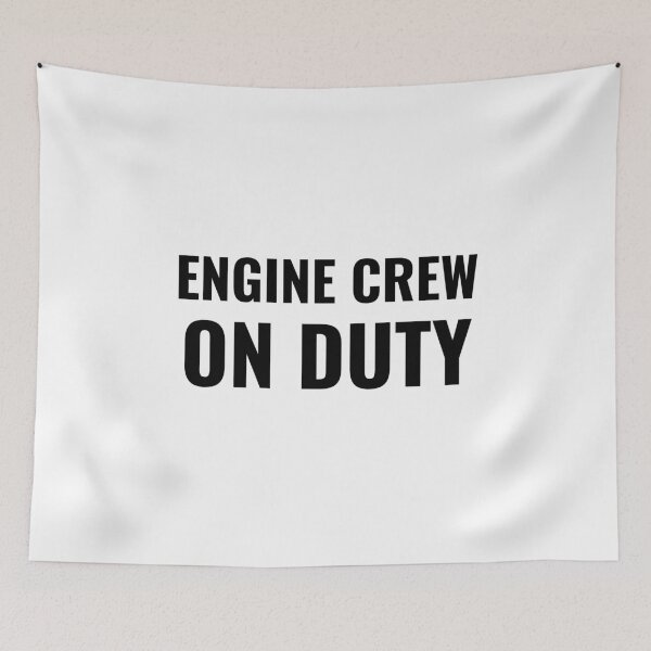 Item preview, Engine Crew On Duty (Black) designed and sold by ShipCrewNation.