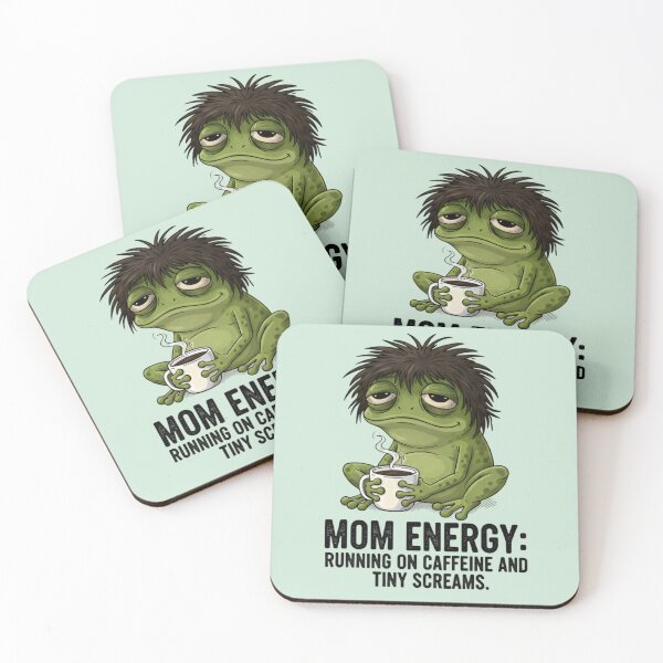 Item preview, Mom Energy Frog Shirt – Running on Caffeine Meme Tee, Funny Mother’s Day Gift designed and sold by ZyxDes.