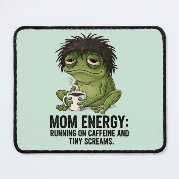 Item preview, Mom Energy Frog Shirt – Running on Caffeine Meme Tee, Funny Mother’s Day Gift designed and sold by ZyxDes.
