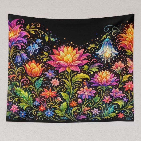 Item preview, Luminous floral dreamscape designed and sold by Sigtrix.