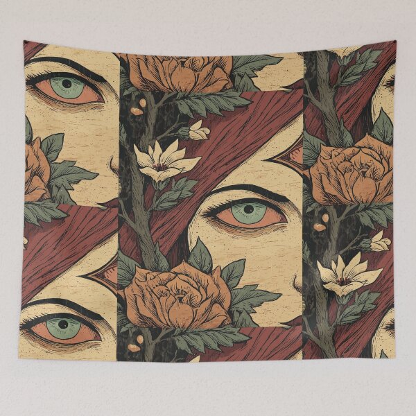 Item preview, Floral Oracle Gaze - Wiccan Imagery designed and sold by bapupa.